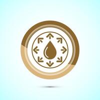 Cold pressed icon design illustration. Cold pressed label badge logo design template, Gold color button design vector