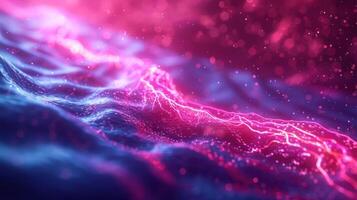 Abstract representation of flowing energy with vibrant colors and dynamic patterns. photo