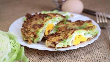 Homemade Cabbage Pie with Tender Filling. video