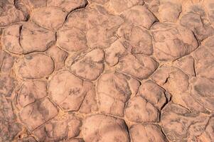 The surface of sun cracks rock in Phu Langka National Park of Bueng Kan province, Thailand. photo
