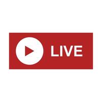 Live on youtube vector