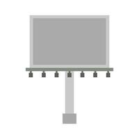 Blank billboard on white background vector