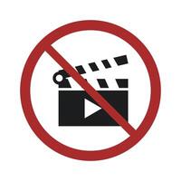 No sign on white background vector