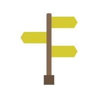 Direction sign on white background vector
