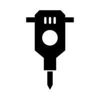 A drill icon on a background vector