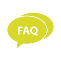 Faq on white background vector