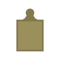A blank piece of paper with a gold border vector