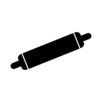 A black and white illustration of a rolling pin vector