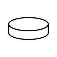A round object in black and white on a white background vector