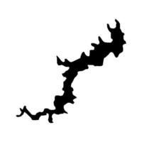 A black silhouette of a tree on a white background vector