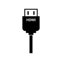 Hdmi cable with the word hdmi on it on white background vector