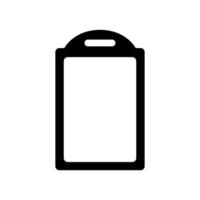 A black and white icon of a phone on white background vector