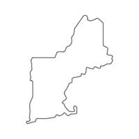 A outline map of new hampshire vector