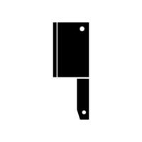 A black and white illustration of a knife on background vector