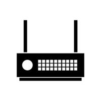 A black and white image of a computer on white background vector