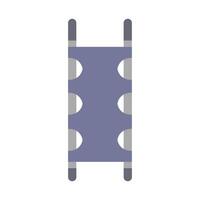 A blue ladder with four holes on the side vector