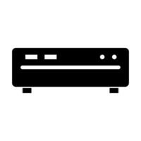 A black and white image of a computer on a white background vector