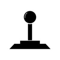 An arcade joystick icon on a white background vector