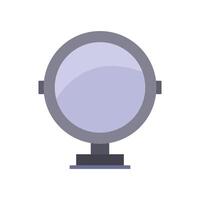 A flat icon of a magnifying mirror vector