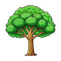 Cartoon tree on a background vector