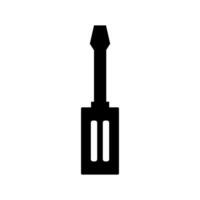 A black and white of a screwdriver on a background vector