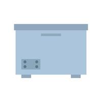 A blue box with a lid on it vector