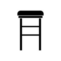 Bar stool icon illustration on background vector