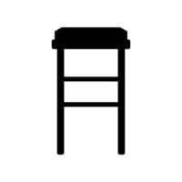 Bar stool icon illustration on background vector