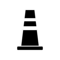 Traffic cone illustration on white background vector