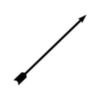 Arrow icon on a background vector