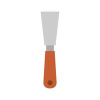 A knife with a handle on a white background vector