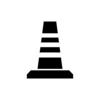 Traffic cone icon isolated on white background vector