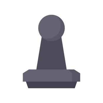 A gray object with a black base on top vector