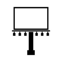 A billboard with lights on it vector