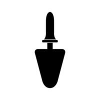 icon of a shovel on background vector