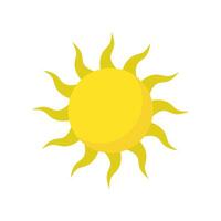 Sun icon on a background vector