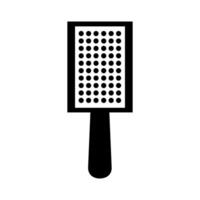A black and white illustration of a comb vector