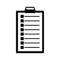 Checklist icon on a background vector