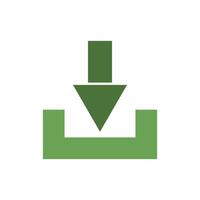 Download icon on background vector