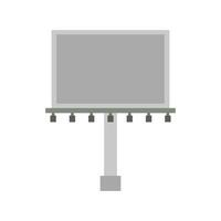 Blank billboard on background vector