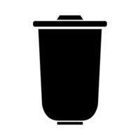 Trash can icon illustration on background vector