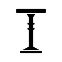 Illustration of a stool on background vector