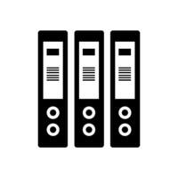 Three file folders on background vector