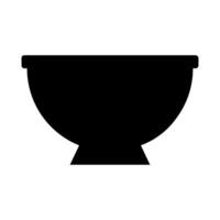 Bowl icon illustration on a background vector