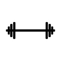 A barbell icon on a background vector