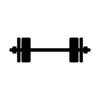 A barbell icon on white background vector