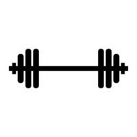 A barbell icon on background vector