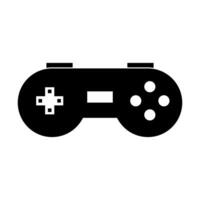 A black and white image of a game controller on a white background vector