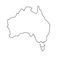 Australia map outline outline outline australia map outline outline australia map outline vector