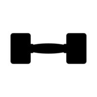 Dumbbell icon isolated on white background vector